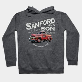 Sanford and Son We buy and Sell Junk Beat Up Red Truck Hoodie